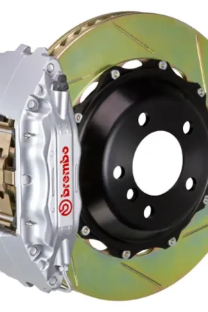 Exclusive Brembo 12-16 FR-S Front GT BBK 6 Piston Cast 355x32 2pc Rotor Slotted Type1-Silver