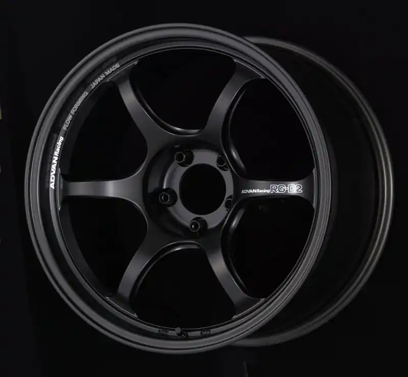 Advan RG-D2 18x10.5 +15 5-114.3 Semi Gloss Black Wheel Warranty Included