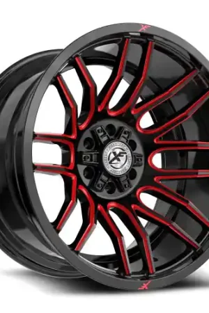 XF Off-Road XF-232 6x135/6x139.7 17x9 +0 Gloss Black & Red Milled Top Rated
