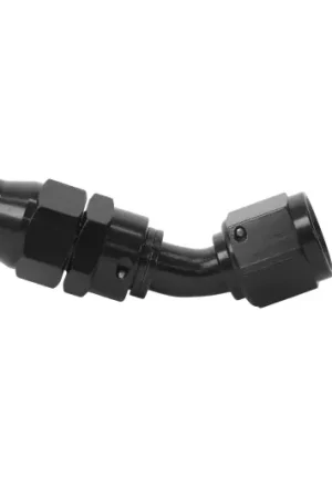 Aeromotive PTFE Hose End - AN-08 - 45 Deg - Black Anodized — PMD Premier Motoring Development Handmade
