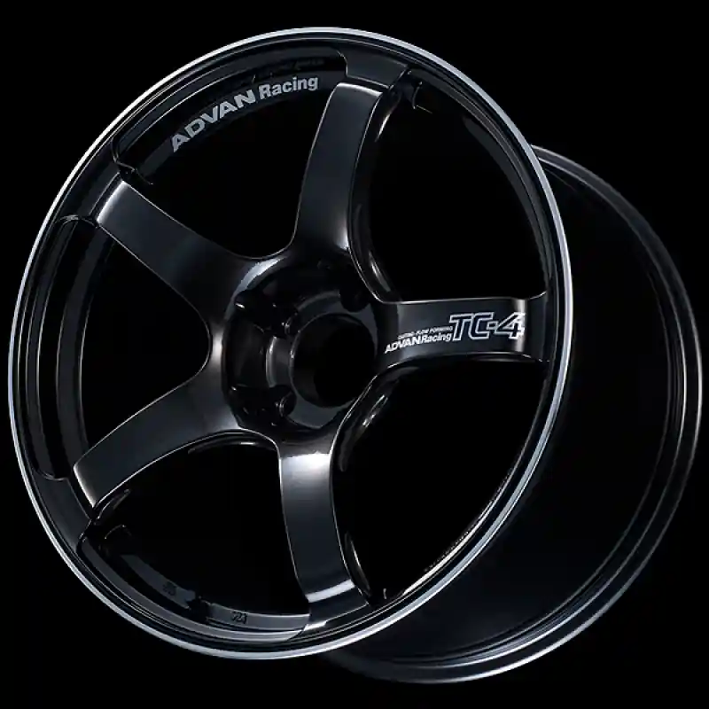 Advan TC4 18x9 +25mm 5x112 Racing Black Gunmetallic and Ring Wheel Same Day Shipping