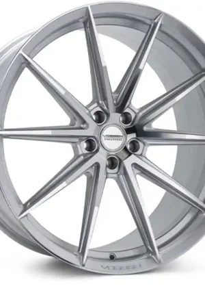 Vossen HFX-2 22x9 / 5x112 / ET25 / Flat Face / 66.5 - Silver Polished Wheel Secure Checkout