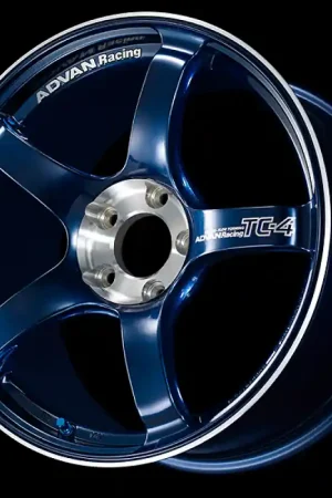 Advan TC-4 SE 17x7.0 / +42 Offset / 4x100 / 63mm Bore / Racing Indigo Blue and Diamond Cut In Demand