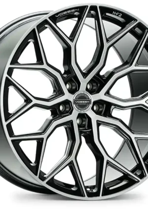 Vossen HF-2 22x10.5 / 5x112 / ET30 / Deep Face / 66.5 - Brushed Gloss Black Wheel Trending
