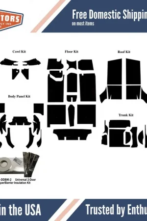 1949-1952 Dodge Coronet, Chrysler New Yorker, Dodge Wayfarer, Insulation Sound Deadener Kit MOPAR 4952-CAK Viral