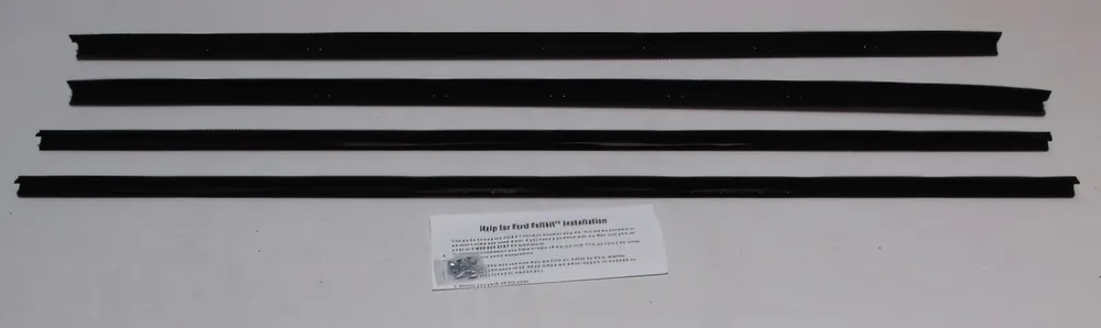 Window Sweeps Weatherstrip for 1971-1980 Ford Pinto Black Front Left Right Genuine