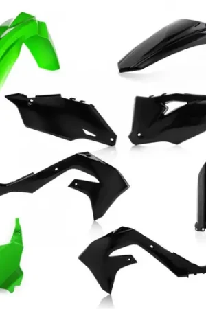 Acerbis 19-24 Kawasaki KX250/ KX250X/ KX450 Full Plastic Kit - Green/Black Clearance